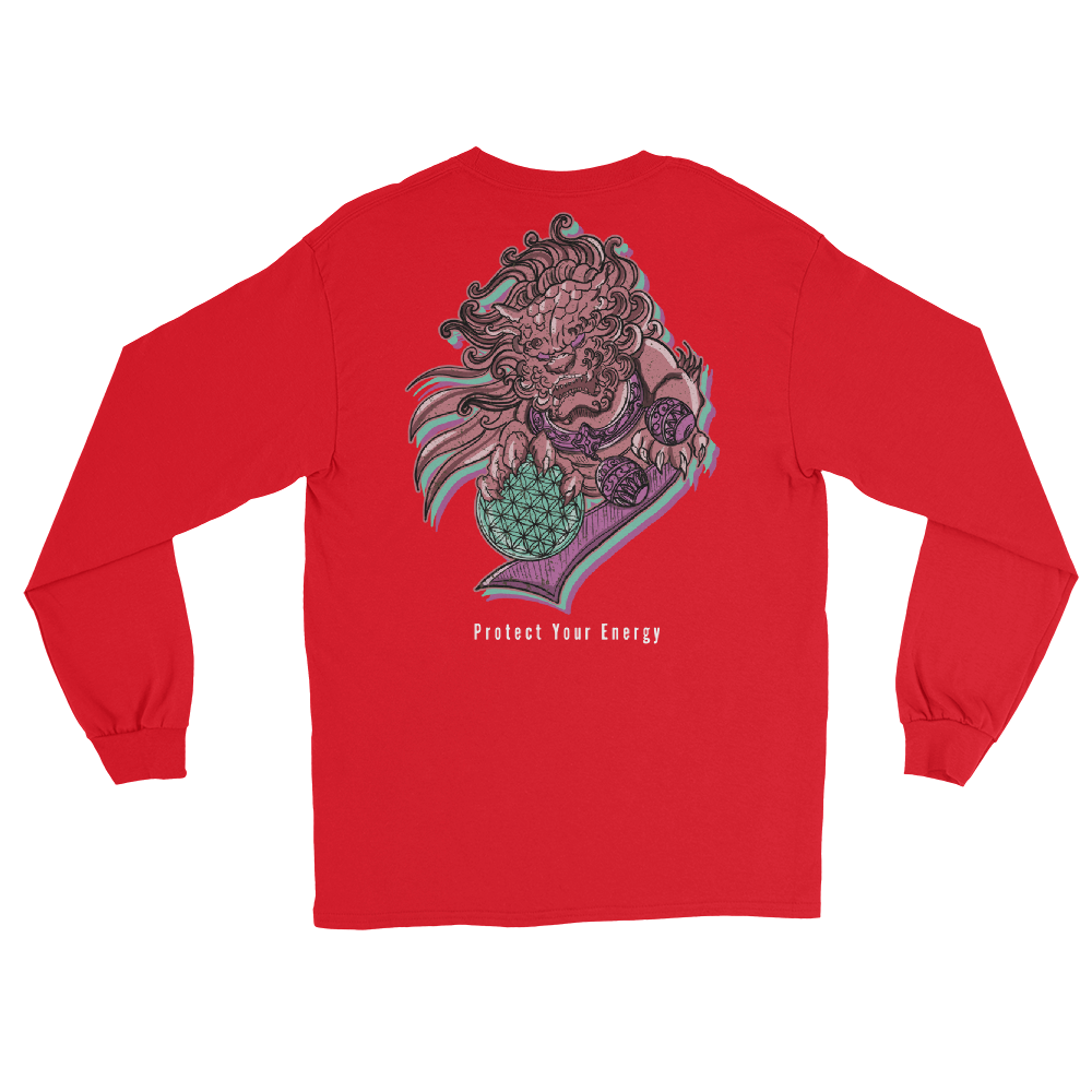 Protect Your Energy Long Sleeve Shirt (Red)