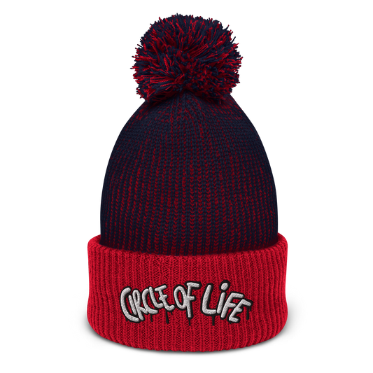 Circle Of Life Pom-Pom Beanie